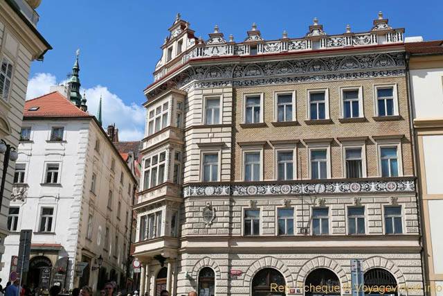 Architecture d'un immeuble, Place Malostranské, Malá Strana - Prag, Tschechische Republik