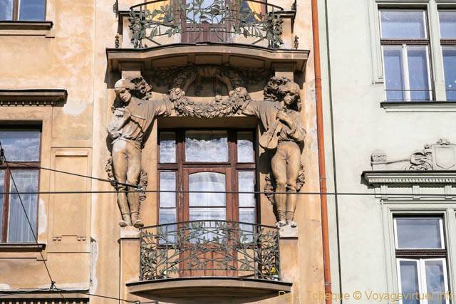 Les atlantes musiciens, 16 Masarykovo Nabrezy - Prag, Tschechische Republik