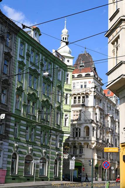 Immeubles au début de Myslikova - Prag, Tschechische Republik