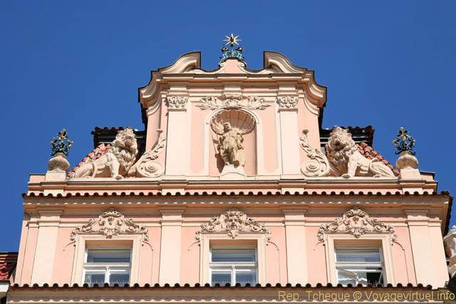 Place de la Vieille-Ville, façade aux Lions, (Staroměstské náměstí) - Prag, Tschechische Republik
