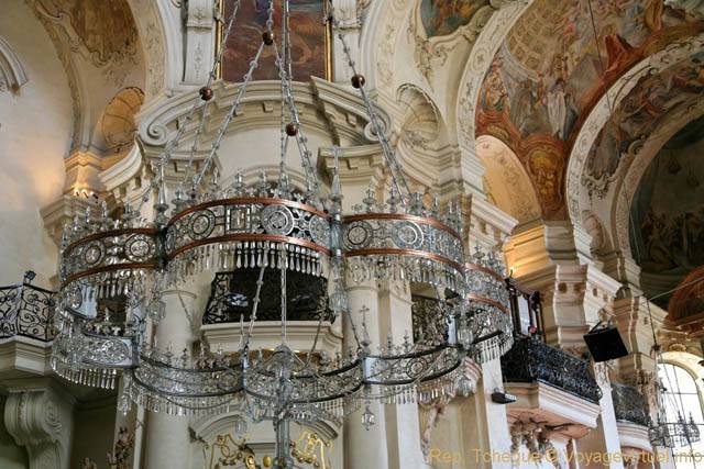 Lustre en argent, Église Saint-Nicolas (Kostel sv. Mikuláše), Vieille ville (Staroměstské náměstí) - Prag, Tschechische Republik