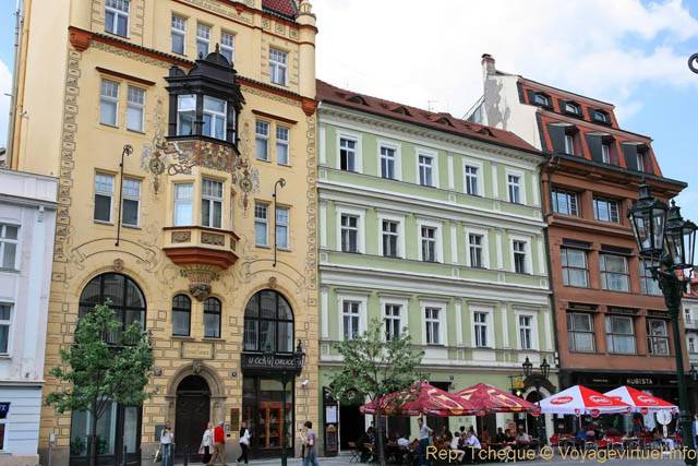 Ovocny Trh, des façades - Prag, Tschechische Republik