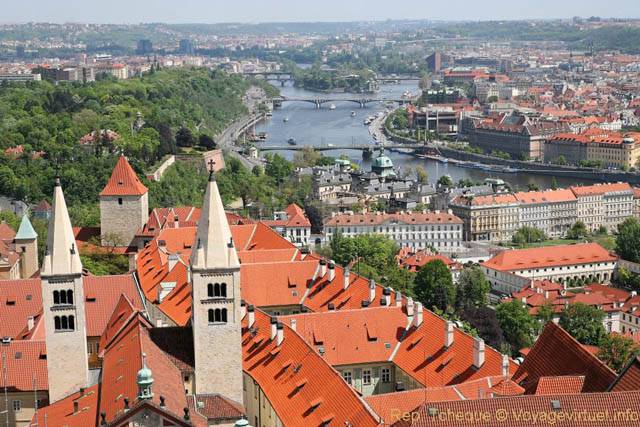 Panorama sur la ville depuis Saint Guy - Prag, Tschechische Republik