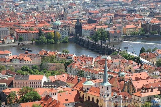Point de vue sur Stare Mesto depuis Saint Guy - Prag, Tschechische Republik