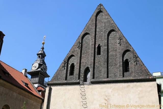 Extérieurs de la Synagogue Vieille-Nouvelle (Staronová synagoga), Josefov - Prag, Tschechische Republik