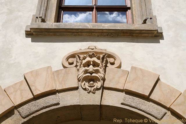 Gueule de pierre, Palais Wallenstein, Parlament Letenska - Prag, Tschechische Republik
