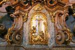 Gros plan sur un tabernacle, Église Saint-Nicolas (Kostel sv. Mikuláše), Malá Strana, Prag, Tschechische Republik.