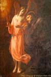 L'ange et le saint, peinture, Église Saint-Nicolas (Kostel sv. Mikuláše), Malá Strana, Prag, Tschechische Republik.