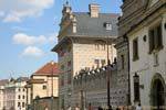 Hradcanske Nam, vue extérieure du Palais Schwarzenberg, Prag, Tschechische Republik.
