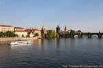 Manesuv Most, vue sur le Clementinum et le Pont Charles, Prag, Tschechische Republik.
