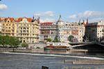 Masarykovo Nabrezy, le quai vu depuis Kampa, Prag, Tschechische Republik.