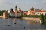 Panorama Karlovy Lazne Novotneho Lavka, Prag, Tschechische Republik.