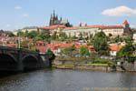 Panorama sur le château depuis Manesuv Most, Prag, Tschechische Republik.