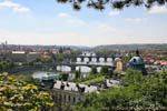 Point de vue depuis Letenske Sady, Prag, Tschechische Republik.