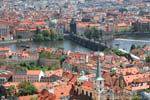 Point de vue sur Stare Mesto depuis Saint Guy, Prag, Tschechische Republik.