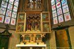 Saint Guy Cathédrale, rétable sculpté dans une chapelle, (Prazsky Hrad), Prag, Tschechische Republik.