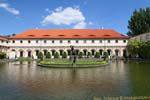 Grand bassin dans le Jardin Wallenstein, Valdstejnska Zahrada, Prag, Tschechische Republik.