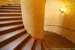 Un escalier en colimaçon du Palais Wallenstein, (Valdstejnsky Palac), Prag, Tschechische Republik.