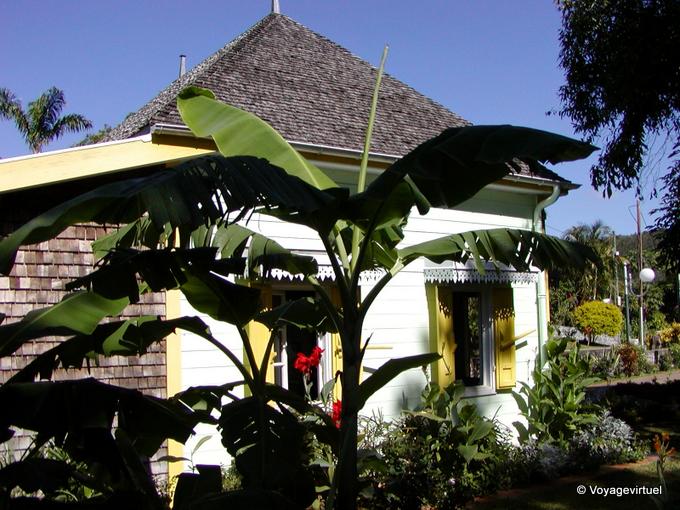 Und Bananenkiste Entre-Deux - Insel Reunion