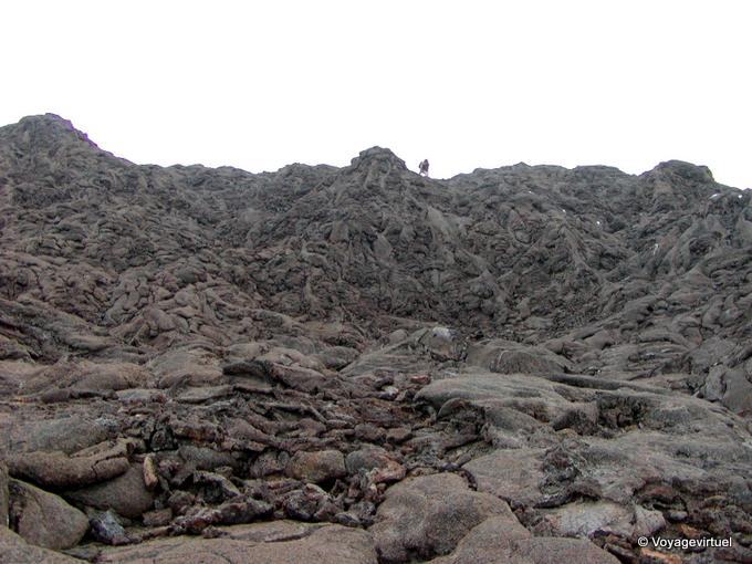 Die Mäander der Lava im Krater Bory - Insel Reunion