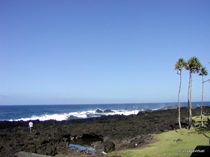 Lava im Meer nach St. Philip - Insel Reunion