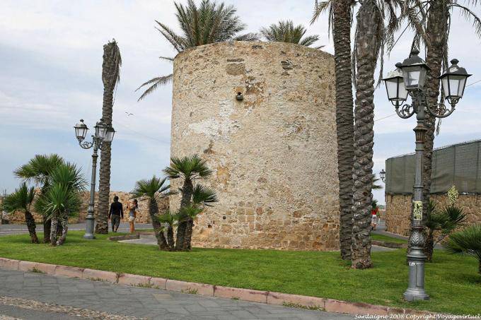 Alghero Bastioni Pigaletta Torre Polvierera - Sardinien