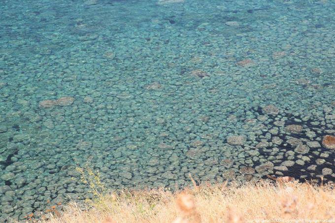 Transparente klare Wasser, Bosa Küste in Alghero - Sardinien