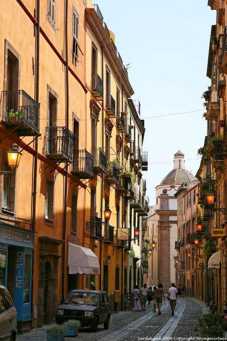 Bosa, Corso Vittorio Emanuele II, - Sardinien