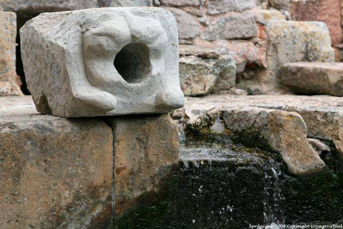Fordongianus Terme Romane, die Wassereinlassöffnung - Sardinien