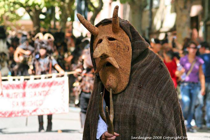 Nuoro, Festa del Redentore, Bundu di Orani, Kork Schnurrbart - Sardinien