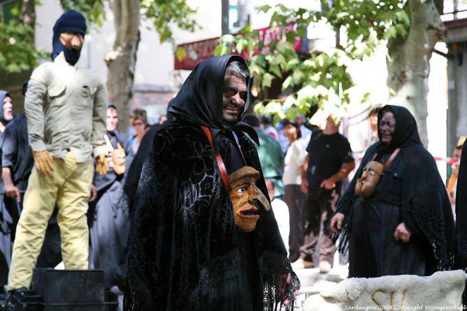 Nuoro, Festa del Redentore, wusste Harrasempre Lodinesu, Hakennase - Sardinien