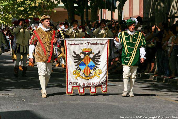 Nuoro, Festa del Redentore, Tamburini e trombettieri Oristano - Sardinien