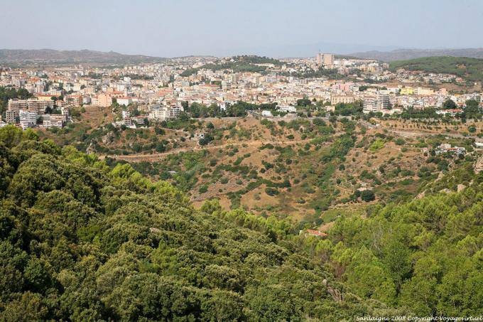 Nuoro, Blick vom Berg Ortobene - Sardinien
