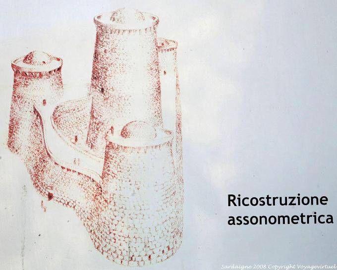 Nuraghe Santu Antine, ricostruzione assonometrica - Sardinien