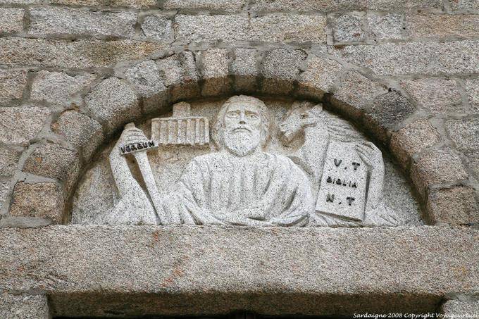 Olbia, San Paolo Apostolo, Detail der Fassade - Sardinien