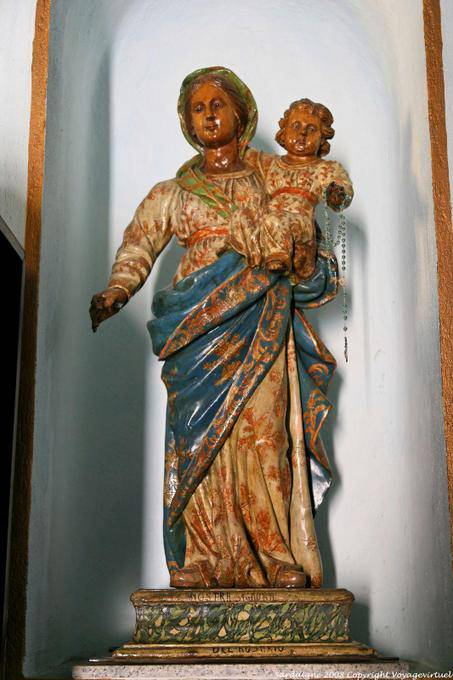 Olbia, San Paolo Apostolo, polychrome Virgin - Sardinien