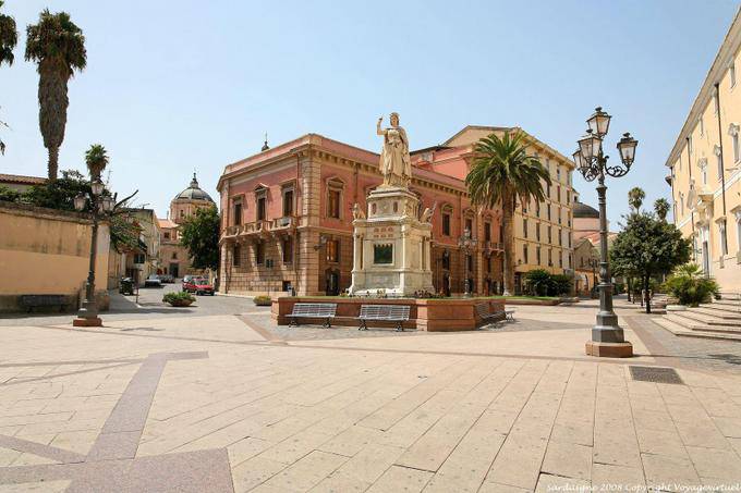 Panorama Piazza Eleonora, Oristano - Sardinien