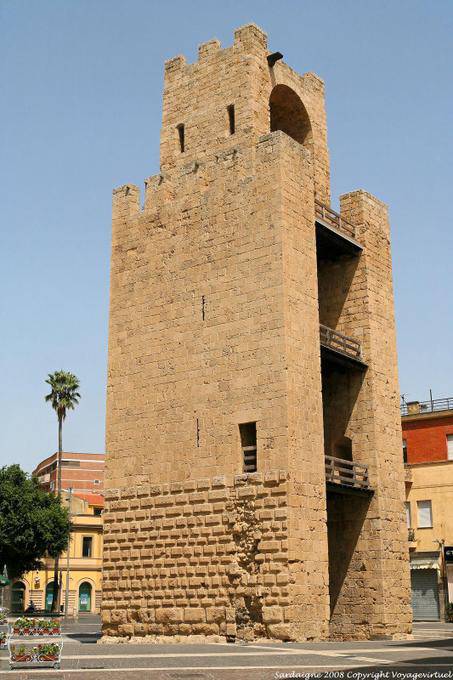 Oristano, Torre di San Cristoforo Piazza Roma - Sardinien