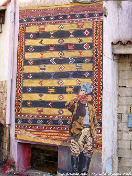 Sarule, der Mann mit der Mütze, Wand - Sardinien