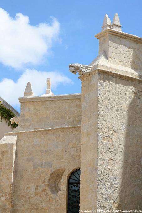 Sassari, Kathedrale San Nicola, Außenstrebepfeiler und Wasserspeier - Sardinien
