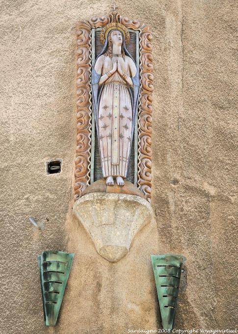 Bunte leer in einer Ecke, Dom San Nicola, Sassari geschnitzt - Sardinien