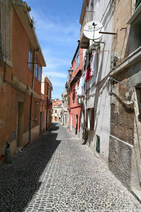 Sassari, ebnet den Via Margherita di Castelvì - Sardinien