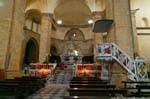 Alghero Kathedrale Santa Maria, die Kanzel und der Altar, das Presbyterium, Sardinien.