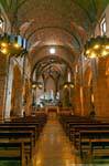 Alghero, Kirche San Francesco, das Kirchenschiff, Sardinien.