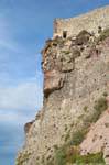 Castelsardo, Felswände, Castel Genovese, Sardinien.