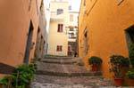 Treppen zu steigen, Castelsardo, Centro Storico, Sardinien.