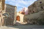 Castelsardo, Centro Storico über den Scaletta, Sardinien.