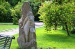 Chiaramonti Statue im Park Vacca Giorgio, Sardinien.