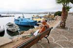 Golfo Aranci, Verwendung von Mobil, Sardinien.