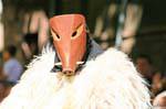 Nuoro, Festa del Redentore, sos Merdules Bezzos von Otzana, Wildschweine Maske, Sardinien.